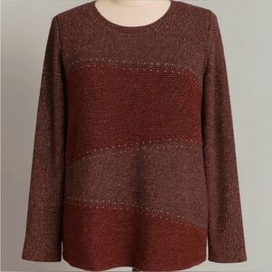 Cozy Maroon Knit Sweater